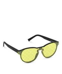 Uomo Louis Vuitton Occhiali Da Sole | Occhiali Da Sole Lv Waimea Round Giallo