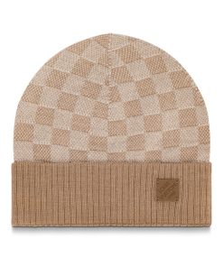 Uomo Louis Vuitton Cappelli E Guanti | Berretto Neo Petit Damier Beige