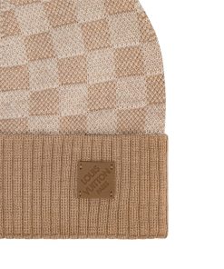 Uomo Louis Vuitton Cappelli E Guanti | Berretto Neo Petit Damier Beige