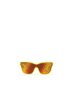 Donna Louis Vuitton Occhiali Da Sole | Occhiali Da Sole Lv Shadow Square Giallo Fluo