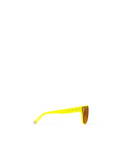 Donna Louis Vuitton Occhiali Da Sole | Occhiali Da Sole Lv Shadow Square Giallo Fluo