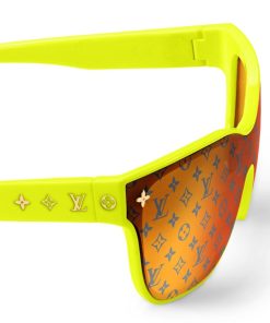 Donna Louis Vuitton Occhiali Da Sole | Occhiali Da Sole Lv Shadow Square Giallo Fluo