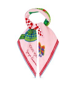 Donna Louis Vuitton Foulard In Seta E Bandeaux | Lv X Yk Foulard Flowers 90