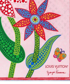 Donna Louis Vuitton Foulard In Seta E Bandeaux | Lv X Yk Foulard Flowers 90