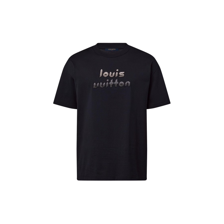 Uomo Louis Vuitton T-Shirt E Polo | T-Shirt In Cotone Con Perline Ricamate