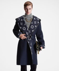 Donna Louis Vuitton Cappotti E Giacche | Cappotto A Vestaglia Con Cappuccio E Dettagli Iconici