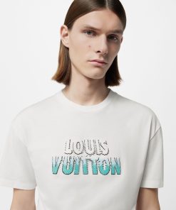 Uomo Louis Vuitton T-Shirt E Polo | T-Shirt In Cotone Con Perline Ricamate