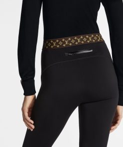 Donna Louis Vuitton Pantaloni | Leggings Con Cintura Elastica Monogram