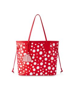 Donna Louis Vuitton Totes | Lv X Yk Neverfull Mm Rouge Blanc