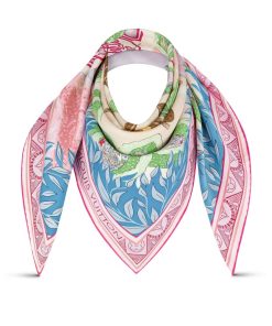 Donna Louis Vuitton Foulard In Seta E Bandeaux | Foulard Lv Secret Garden 90 Rose