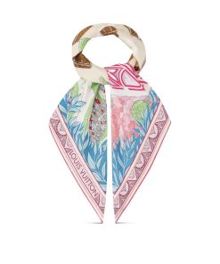 Donna Louis Vuitton Foulard In Seta E Bandeaux | Foulard Lv Secret Garden 90 Rose