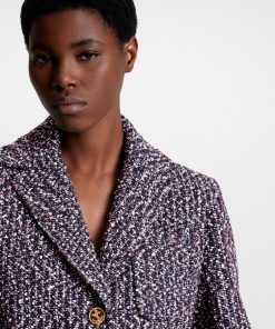 Donna Louis Vuitton Cappotti E Giacche | Blazer In Tweed Effetto Boucle Tricolore