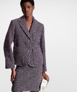 Donna Louis Vuitton Cappotti E Giacche | Blazer In Tweed Effetto Boucle Tricolore