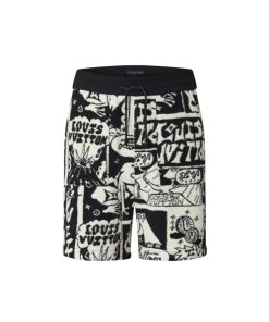 Uomo Louis Vuitton Pantaloni | Shorts In Pile Lv Comics