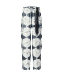 Uomo Louis Vuitton Pantaloni | Pantaloni Morbidi Con Motivo Monogram Shibori