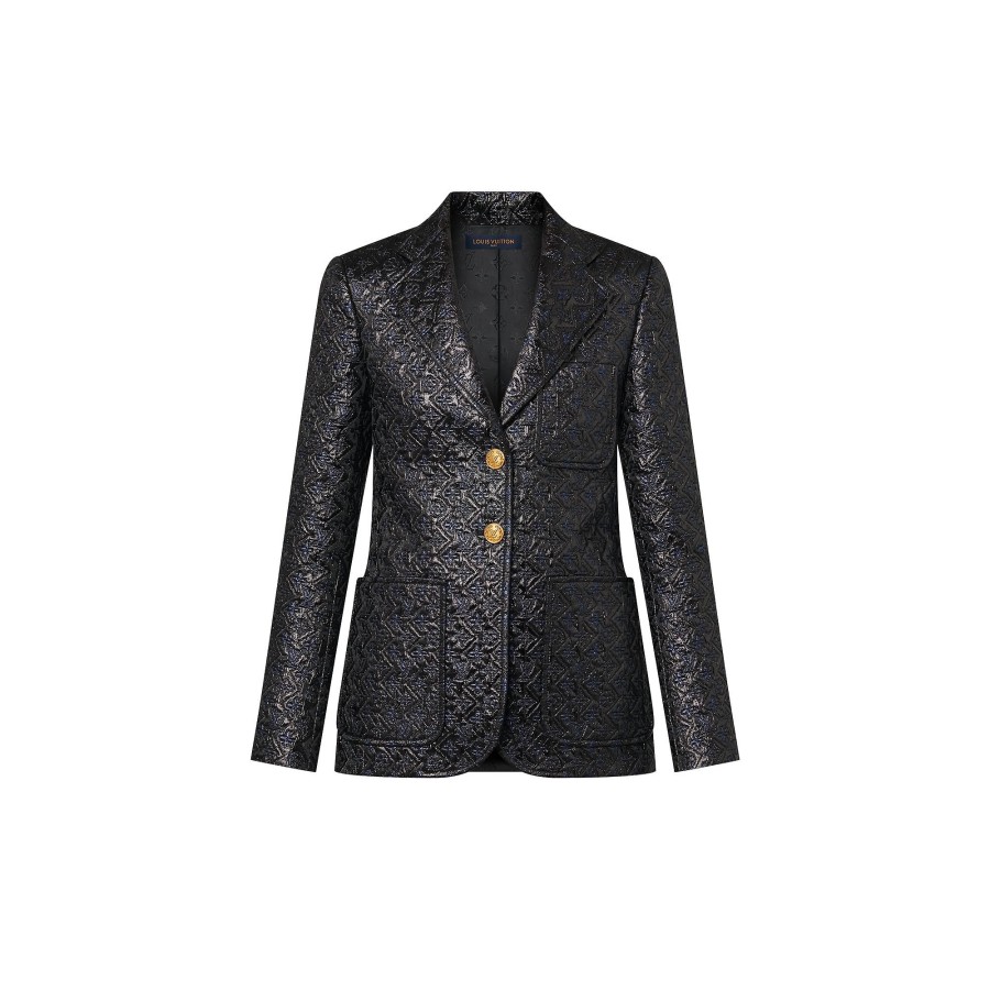 Donna Louis Vuitton Cappotti E Giacche | Blazer Bon Ton Con Motivo Monogram In Lurex