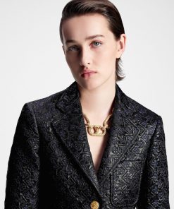 Donna Louis Vuitton Cappotti E Giacche | Blazer Bon Ton Con Motivo Monogram In Lurex