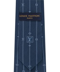 Uomo Louis Vuitton Cravatte E Fazzoletti Da Taschino | Cravatta Mng Stripes Blu