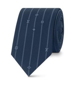 Uomo Louis Vuitton Cravatte E Fazzoletti Da Taschino | Cravatta Mng Stripes Blu