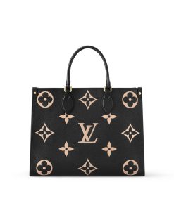 Donna Louis Vuitton Selezione Di Borse In Pelle | Borsa Onthego Mm Nero/Beige