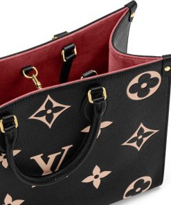 Donna Louis Vuitton Selezione Di Borse In Pelle | Borsa Onthego Mm Nero/Beige