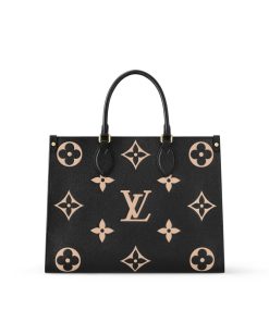 Donna Louis Vuitton Selezione Di Borse In Pelle | Borsa Onthego Mm Nero/Beige