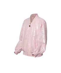 Donna Louis Vuitton Cappotti E Giacche | Bomber In Pizzo Con Paillettes