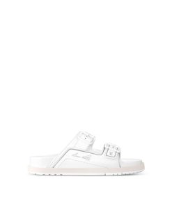 Uomo Louis Vuitton Sandali | Mule Lv Trainer Bianco