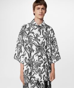 Uomo Louis Vuitton Camicie | Camicia Morbida A Maniche Corte Con Bottoni