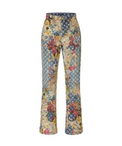 Uomo Louis Vuitton Pantaloni | Jeans A Zampa In Stile Workwear Effetto Destroyed