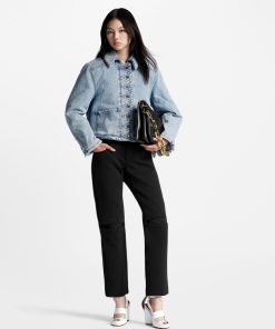 Donna Louis Vuitton Pantaloni | Pantaloni In Micro Twill Con Spacchi