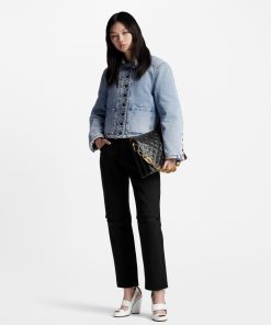 Donna Louis Vuitton Pantaloni | Pantaloni In Micro Twill Con Spacchi