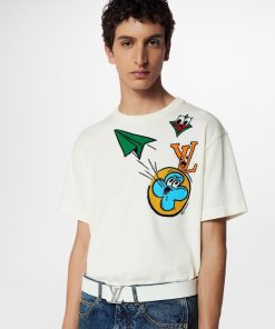 Uomo Louis Vuitton Maglieria E Felpe | T-Shirt Con Motivo Monogram Comics A Intarsio