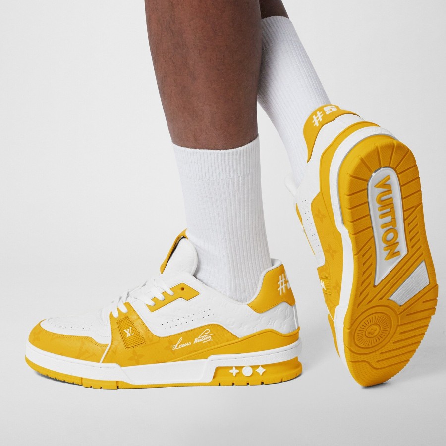 Uomo Louis Vuitton Sneakers | Sneaker Lv Trainer Giallo