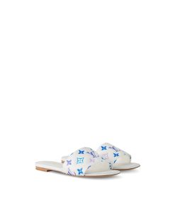 Donna Louis Vuitton Mule E Slider | Mule Bassa Revival Bleu Clair