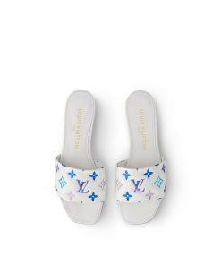 Donna Louis Vuitton Mule E Slider | Mule Bassa Revival Bleu Clair