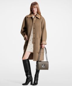 Donna Louis Vuitton Cappotti E Giacche | Cappotto Double-Face Con Collo Amovibile