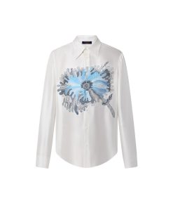 Uomo Louis Vuitton Camicie | Lv X Yk Camicia Classica Psychedelic Flower