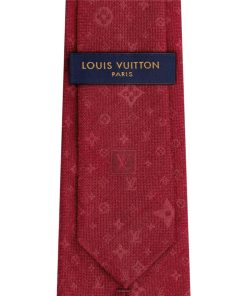 Uomo Louis Vuitton Cravatte E Fazzoletti Da Taschino | Cravatta Mng Stars Rosso