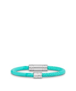 Uomo Louis Vuitton Bracciali | Bracciale In Pelle Neo Split Verde