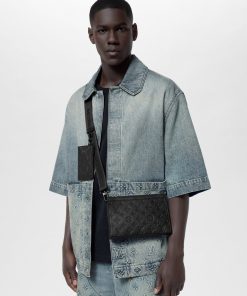 Uomo Louis Vuitton Selezione Di Borse In Pelle | Portafoglio Indossabile Gaston