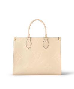 Donna Louis Vuitton Selezione Di Borse In Pelle | Borsa Tote Onthego Mm Crema