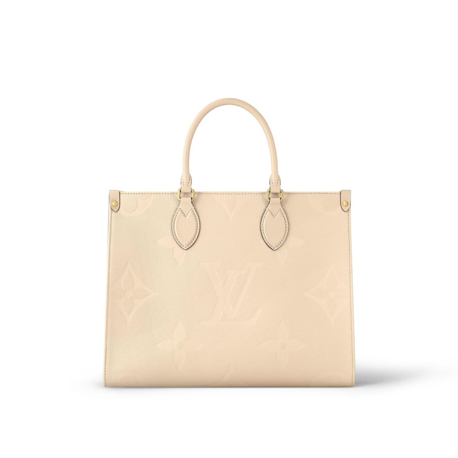 Donna Louis Vuitton Selezione Di Borse In Pelle | Borsa Tote Onthego Mm Crema