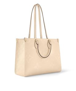 Donna Louis Vuitton Selezione Di Borse In Pelle | Borsa Tote Onthego Mm Crema