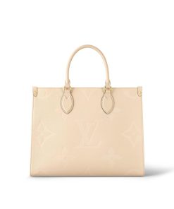 Donna Louis Vuitton Selezione Di Borse In Pelle | Borsa Tote Onthego Mm Crema