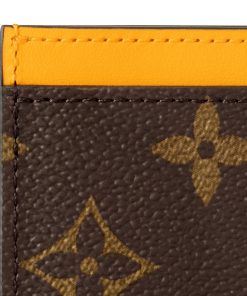 Donna Louis Vuitton Portacarte E Portachiavi | Porta Carte Di Credito Semplice Pm Giallo