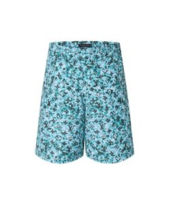 Uomo Louis Vuitton Costumi | Shorts Da Mare In Nylon Stampato