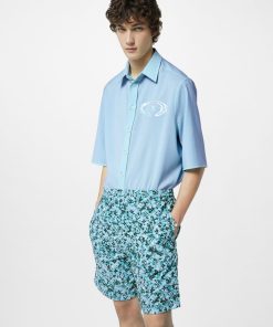 Uomo Louis Vuitton Costumi | Shorts Da Mare In Nylon Stampato