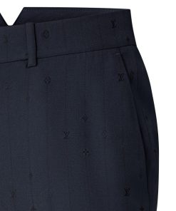 Uomo Louis Vuitton Pantaloni | Pantaloni A Sigaretta Pont Neuf In Lana