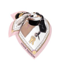 Donna Louis Vuitton Foulard In Seta E Bandeaux | Foulard Tag Me 90 Nero